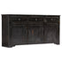 Rustika Rowe -  Sideboard Black 160x40x80 cm Solid Mango Wood